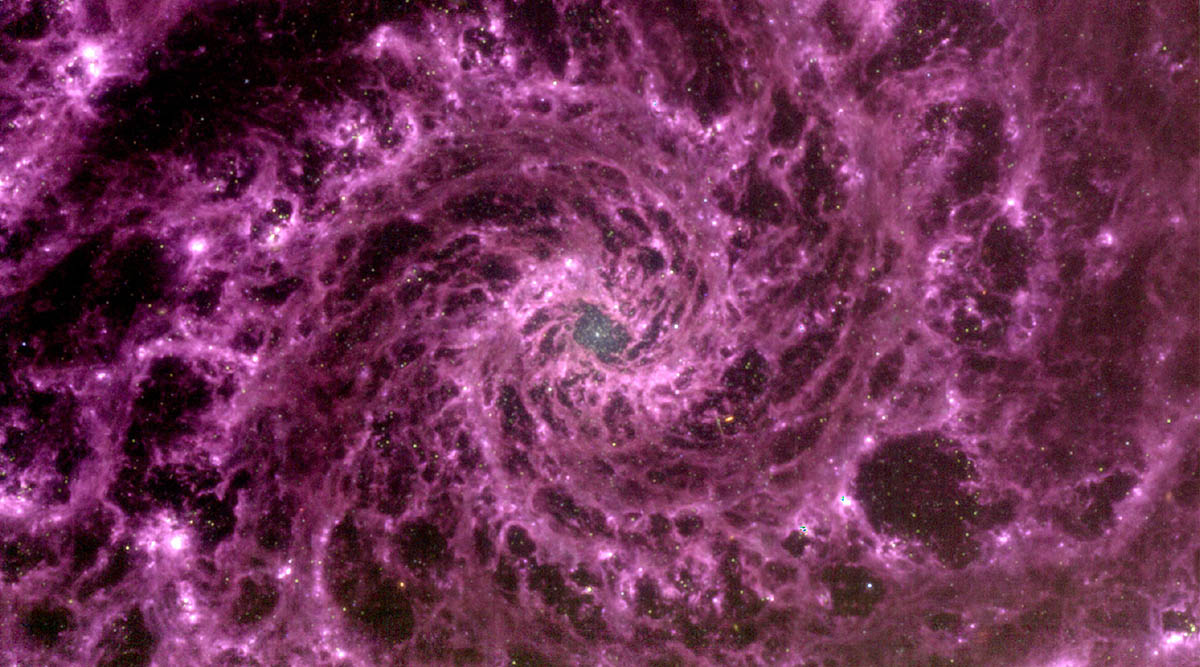 Scientist uses James Webb Space Telescope data to create ‘purple swirl