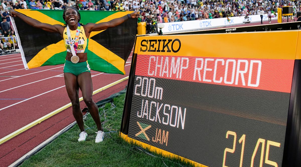 Shericka Jackson sets fastest time this year to reach World