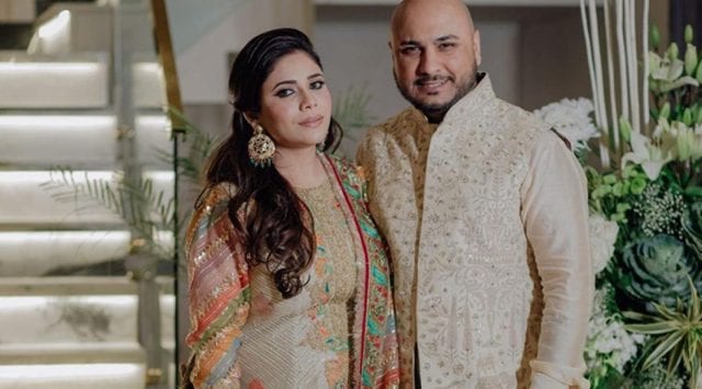 Singer B Praak and his wife