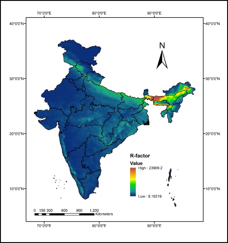In Delhi, soil erosion map