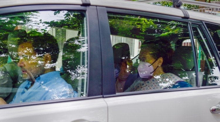 Congress President Sonia Gandhi leaves from her residence to appear before the Enforcement Directorate for questioning in connection with the National Herald case, in New Delhi, Wednesday, July 27, 2022. (PTI Photo)