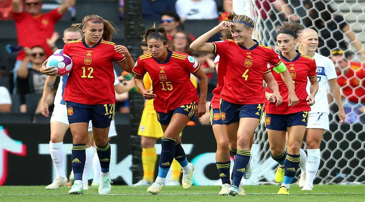 Irene Paredes, Lina Magull, Lea Schüller, Lena Lattwein, Alexandra Popp, Women's European Championship, UEFA, Linda Sällström, Mariona Caldentey, Aitana Bonmatí, Mapi León, Lucía García, Indian Express, News