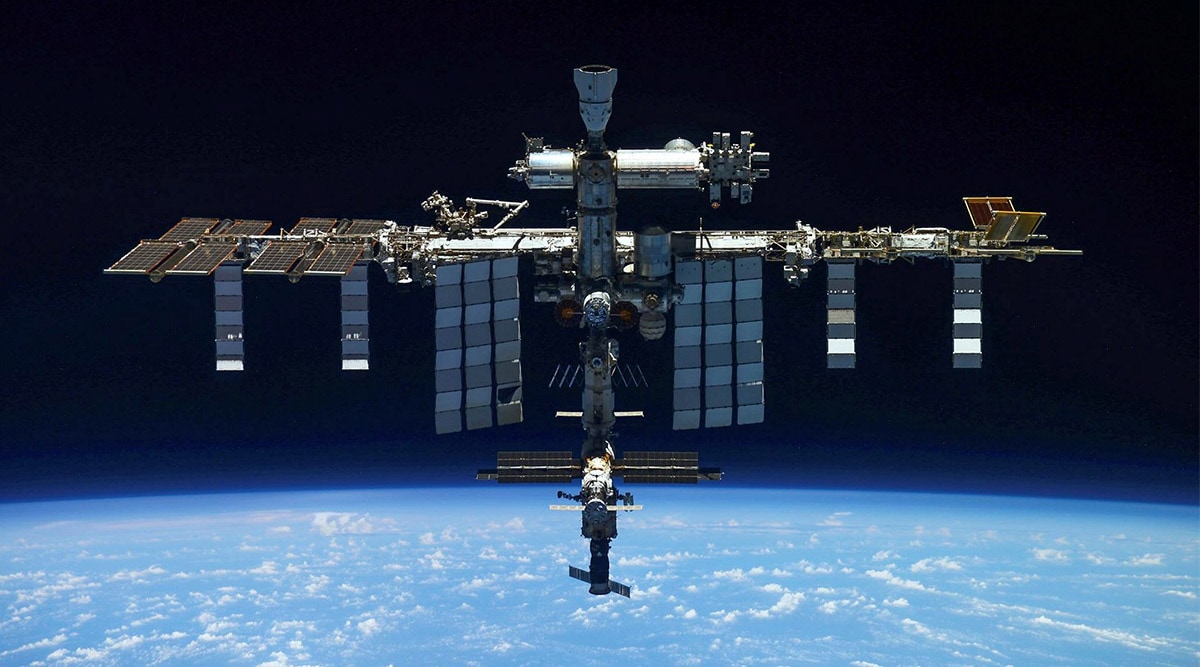 This photo released by Roscosmos Space Agency Press Service shows the International Space Station on March 30, 2022, photographed by the crew of a Russian Soyuz MS-19 spaceship after undocking from the station. Scientists at Cedars-Sinai Medical Center in Los Angeles are trying to find new ways to produce huge batches of a type of stem cell that can generate nearly any other type of cell in the body _ and potentially be used to make treatments for many diseases. The cells arrived at the space station on a supply ship, on Saturday, July 16, 2022. (Roscosmos Space Agency Press Service via AP)