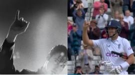 Joe Root, Root little finger celebration, ENG vs IND, Elvis Presley, Brendon McCullum and Joe Root