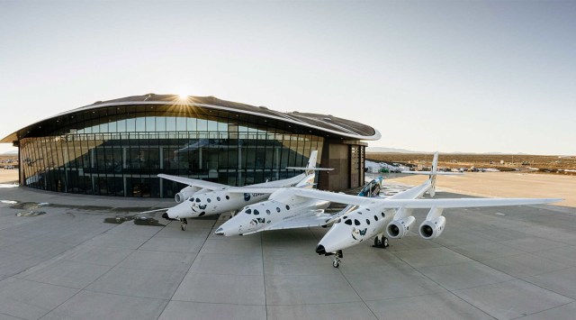 Virgin Galactic's SpaceShipTwo at Spaceport America in New Mexico. (Image credit: Virgin Galactic) 