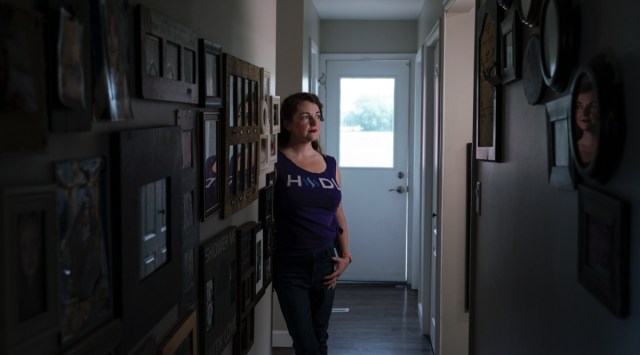 Beth Wheatcraft at her home in Saginaw, Mich., on June 29, 2022. Wheatcraft, a mother of three, says trading in crypto requires a “stomach of steel.” (Sarah Rice/The New York Times)