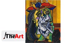 painting, artworks, painting by Pablo Picasso, Picasso paintings, Weeping Woman by Pablo Picasso, Spanish Civil War, Weeping Woman painting, oil painting, about Weeping Woman painting, indian express news