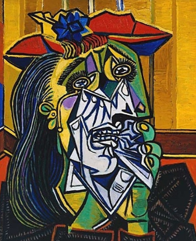 painting, artworks, painting by Pablo Picasso, Picasso paintings, Weeping Woman by Pablo Picasso, Spanish Civil War, Weeping Woman painting, oil painting, about Weeping Woman painting, indian express news