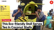 This Unique Stall In Chennai Serves Tea In Coconut Shells