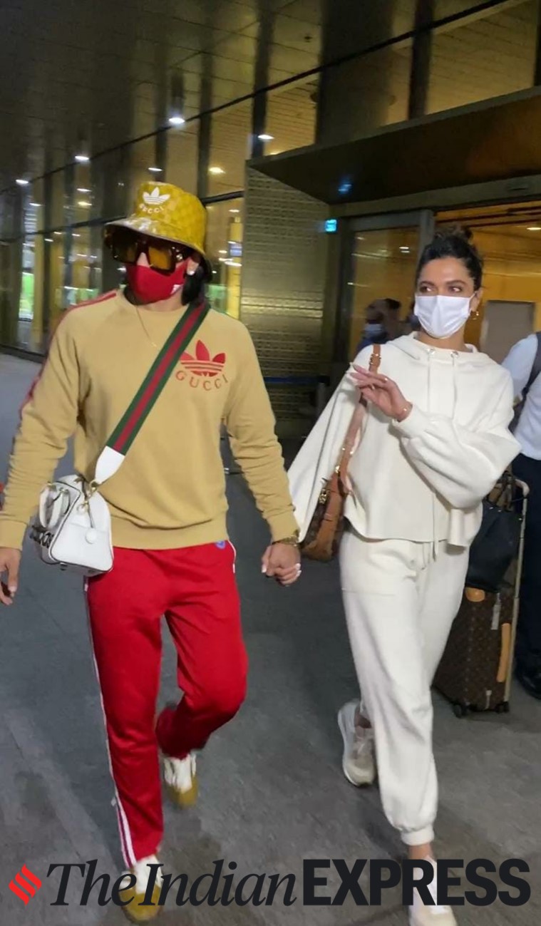 Black jackets and white sneakers, Deepika Padukone and Ranveer Singh head  to airport in coordinated outfits - India Today