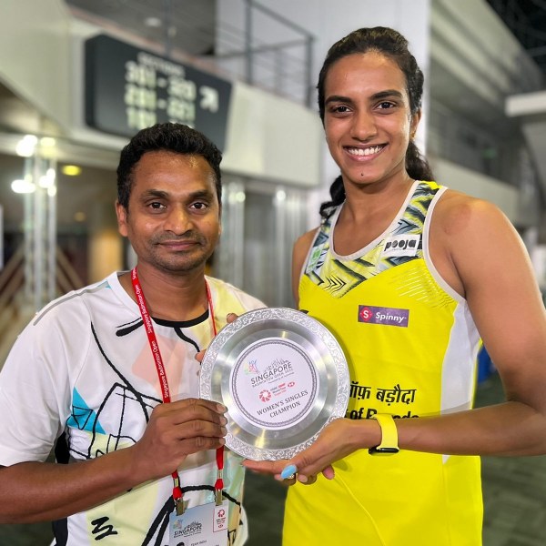 Srikanth Varma with PV Sindhu. 