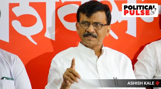 Shiv Sena leader Sanjay Raut was detained on Sunday in connection with an Enforcement Directorate (ED) investigation  of a building development scandal. (Express Photo by Ashish Kale)