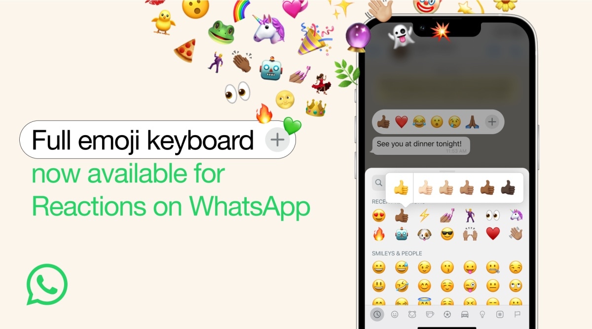 Now, react to messages on WhatsApp with any emoji of your choice