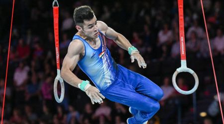 Yogeshwar Singh competes in the men's Artistic Gymnastics All-Around final event during the Commonwealth Games 2022 (CWG) (PTI)