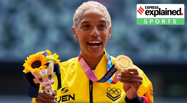 Rojas is a two-time defending world champion and the Olympic champion in triple jump. (AP, file)