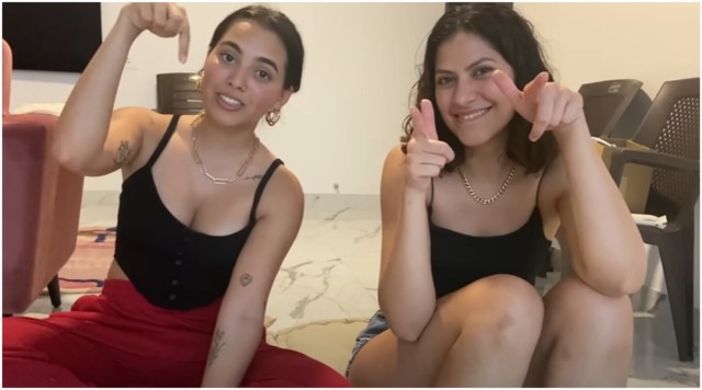 Anurag Kashyap's daughter Aaliyah Kashyap collaborated with influencer Sakshi Shivdasani on a YouTube video. (Photo: Screengrab/Aaliyah Kashyap YouTube)