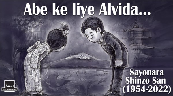 Shinzo Abe, Shinzo Abe shot, Shinzo Abe assassination, Shinzo Abe amul cartoon, india Shinzo Abe ties, indian express