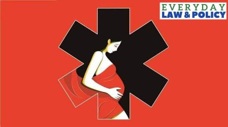 In 1971, The Medical Termination of Pregnancy Act was introduced to "liberalise" access to abortion. (Express Illustration)