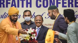 NSA Ajot Doval, Ajit Doval, Ajit Doval news, religious animosity india, religious divide india, religious harmony in india, india religions, Constitution Club, AISSC Ajot Doval, indian express