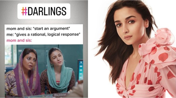 darlings teaser, alia bhatt shefali shah darlings, darlings memes, alia bhatt darlings memes, bollywood memes, indian express