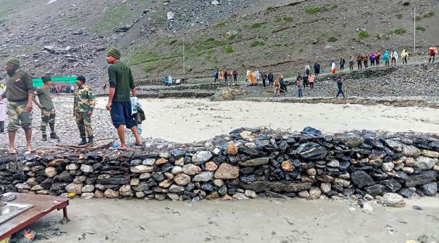 Rescue operation after a cloudburst that hit near the base camp of the holy cave shrine of Amarnath in south Kashmir Himalayas on Friday, July 8, 2022. (PTI Photo)