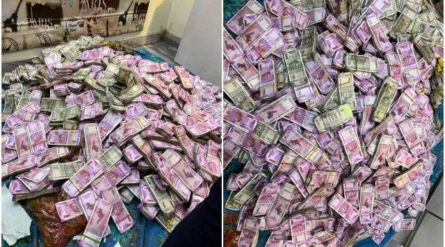Cash recovered by ED from Arpita Mukherjee's residence. (Photo: ANI)