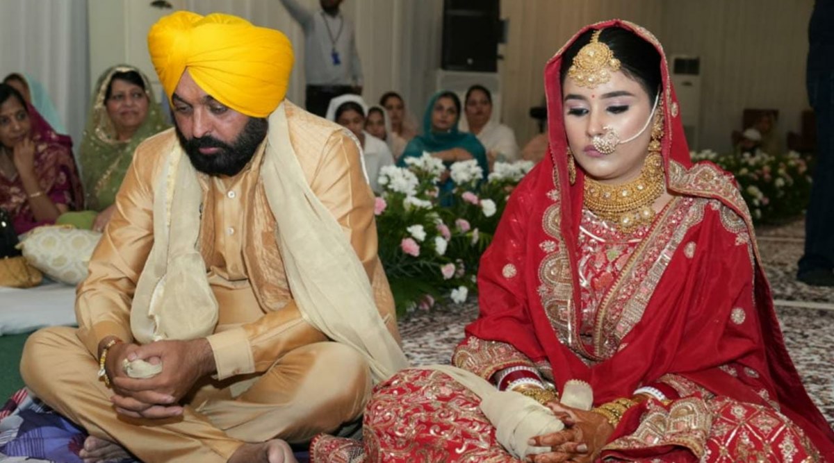 Punjab CM Bhagwant Mann ties the knot with Gurpeet Kaur; details inside ...