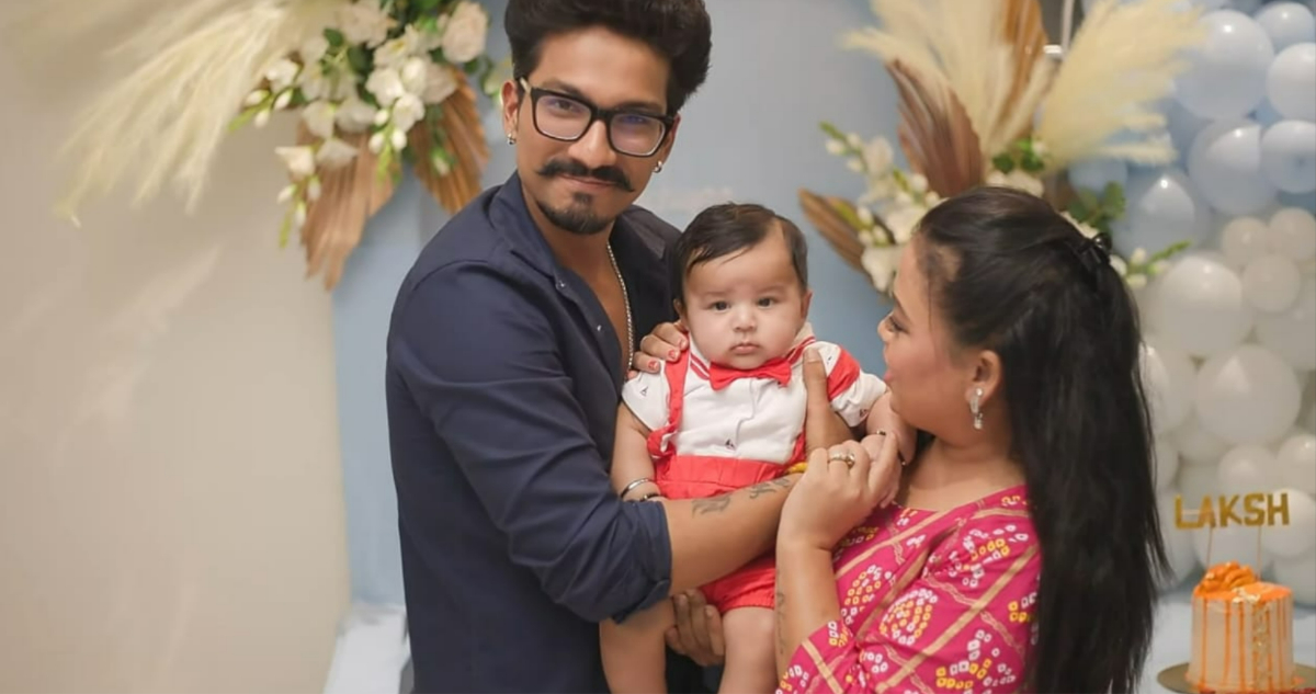 Bharti Singh and Haarsh Limbachiyaa reveal their baby Laksh’s face in