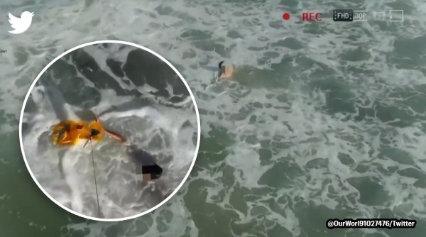 teenager saved by drone, drone saves life, Spanish sea, teenager, drone, teenager rescue video, Indian Express