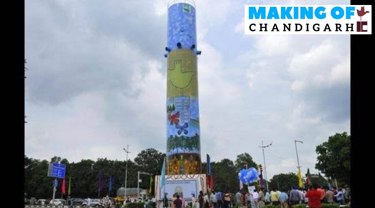 nstallation of an air purifier at Transport Chowk. (Source: Internet)
