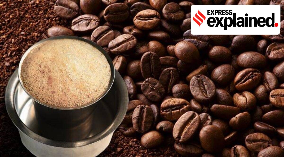 The fan base of this style of coffee — served milky and hot, usually, in the stainless steel or brass combination of “tumbler” and “davara” — has grown in the last couple of decades. (Designed by Rajan Sharma)