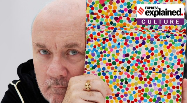 Damien Hirst made his NFT debut with "The Currency'' series. These were issued in 2021 corresponding with his 2016 spot paintings that used enamel paint on handmade paper.
(Photo: Twitter/@HENI)