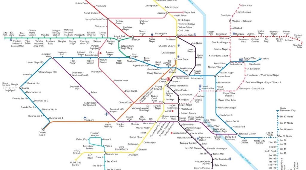 Us Interstate Map.pdf Latest Delhi Metro map pdf 2023, routes, fares, Delhi metro train ...