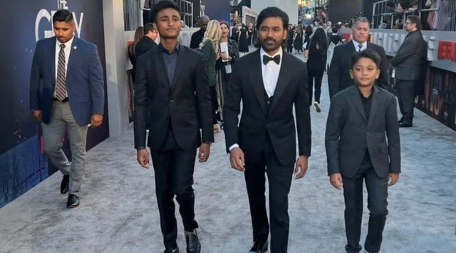 dhanush gray man premiere