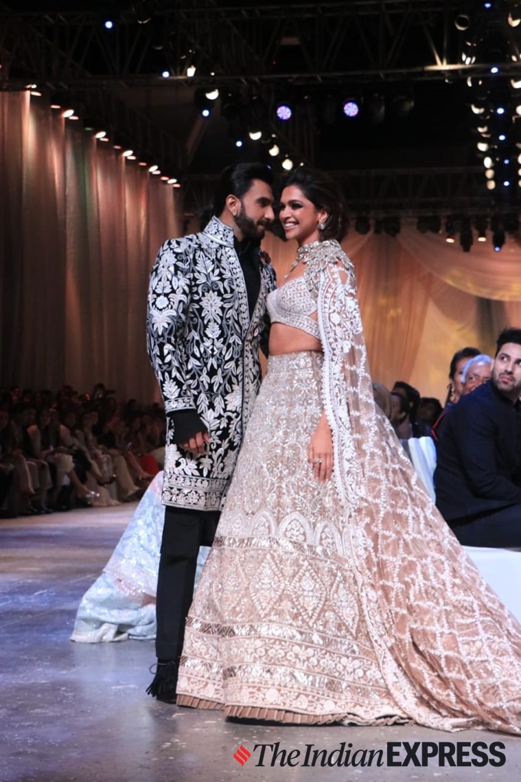 Deepika Padukone for Manish Malhotra - so beautiful! I would love this in a  vibrant colour when I get m… | Indian bridal wear, Lehenga designs, Delhi  couture week