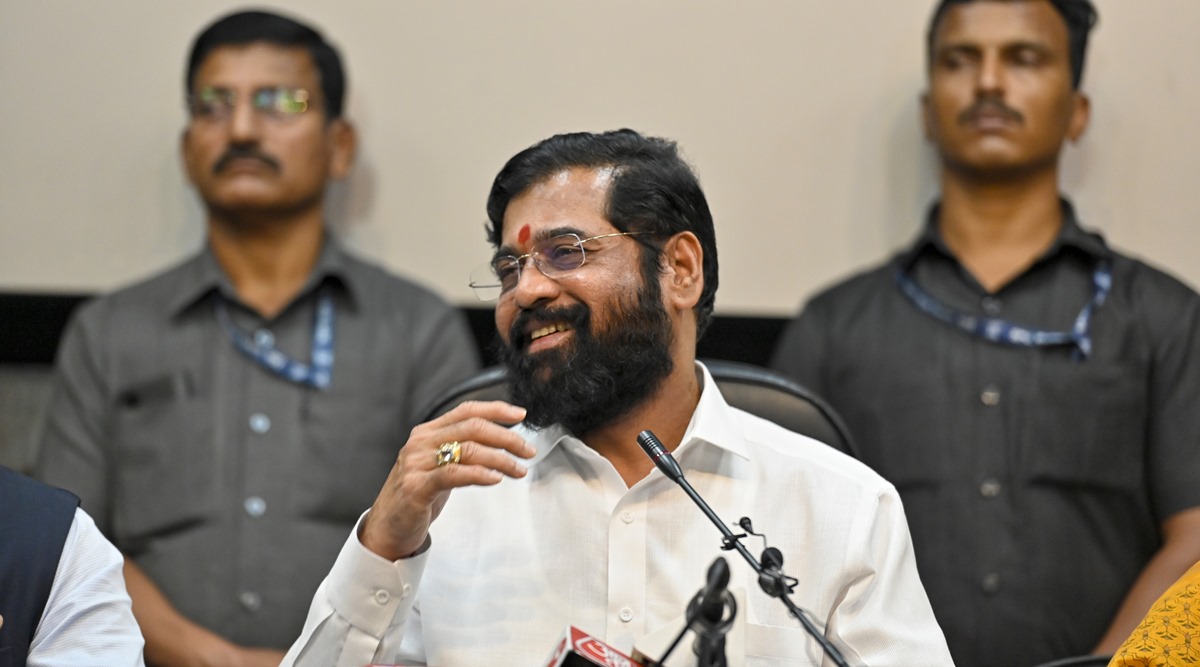 eknath shinde, indian express