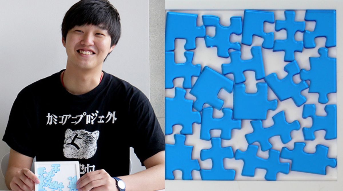yuu asaka puzzle designer with his game 'jigsaw puzzle 29'