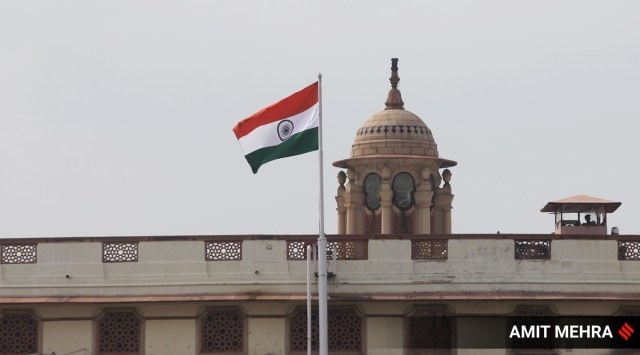 The government had earlier amended the flag code to allow for machine-made and polyester flags to be used. (Express Photo By Amit Mehra)