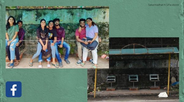 sit on lap protest, CET, protest, CET bus stop, Arya Rajendran, Kerala, indian express