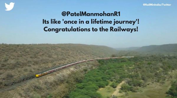 Indian Railways viral tweet, Indian Railway passes through Dara Ghats in Rajasthan, Dara Ghats in Rajasthan train view, Viral Indian railways tweet, Indian Express