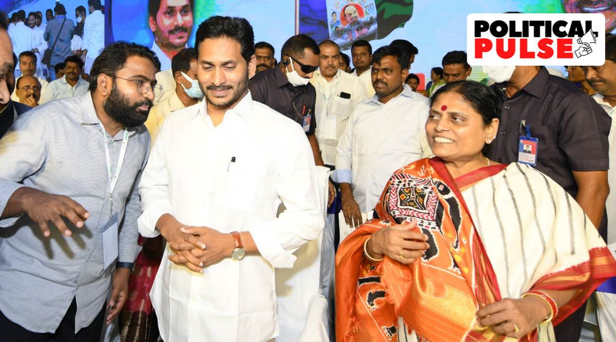 Jagan Mohan Reddy ar the YSR Congress Party's two-day plenary. (Photo: Twitter @YSRCParty)