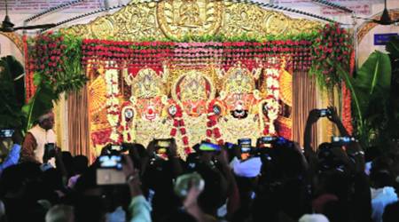 "The Rath Yatra of Lord Jagannath is a festival of the poor. On this day, God–after having blueberry, khichdi and moong–himself appears before those devotees who cannot visit the temple and have a glimpse of him,” he said at the start of his speech.(PTI)
