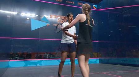 Joshna Chinappa advanced to quarterfinals of Women's Singles Squash. (Screengrab)