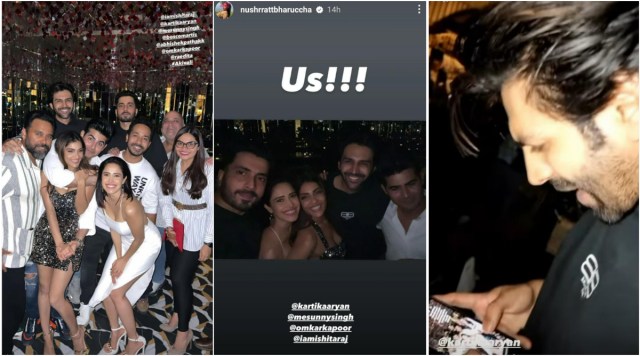 Pyaar Ka Punchnama actors reunited for Ishita Raj's birthday. (Photo: Nushrrat/Instagram)