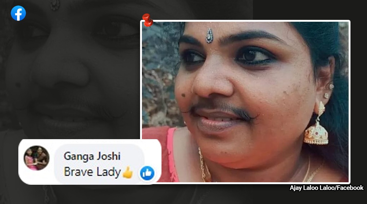 Busting Gender Stereotypes Kerala Woman Dons Moustache With Pride Trending News The Indian