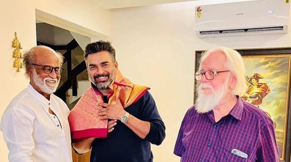 Rajinikanth felicitates R Madhavan for Rocketry The Nambi Effect, actor shares video: 'A moment etched for eternity…' | Entertainment News,The Indian Express