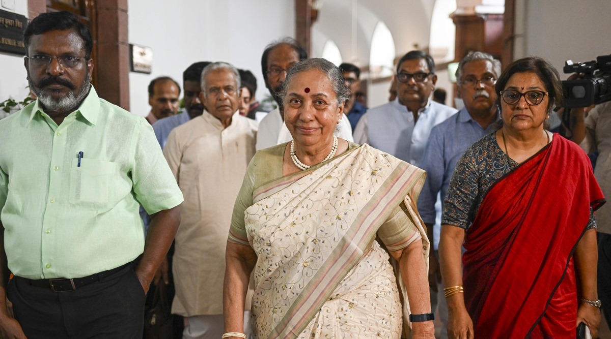 Opposition parties' vice presidential candidate Margaret Alva (PTI Photo/Arun Sharma)