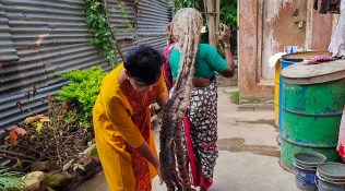 Activist on mission to cut Gordian knot of superstition by ridding women of their matted hair and stigma