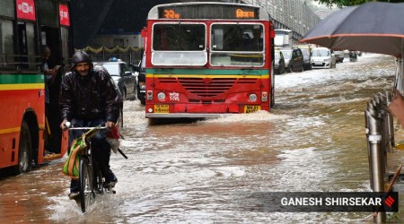 mumbai flood, mumbai rain, mumbai updates, Indian express