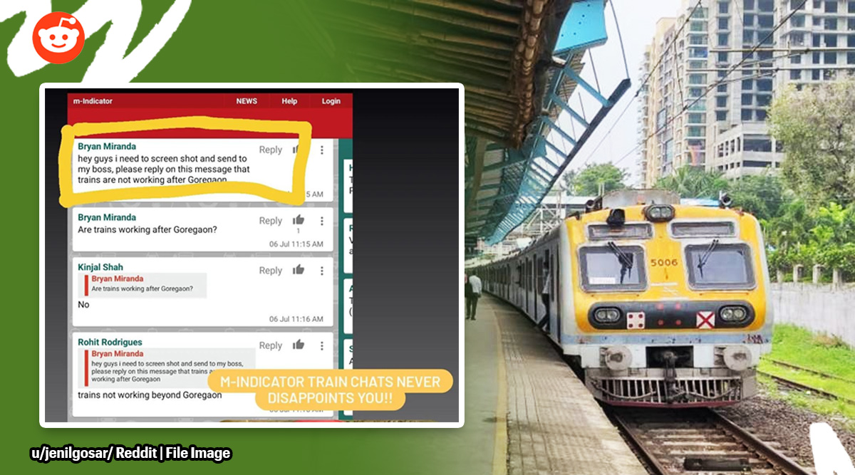 mumbai, mumabi trains, mumbai locals, mumbai trains m indicator chat, mumbaikars help strangers, good news, funny news, indian express